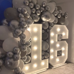 16 LED Numbers & Balloons