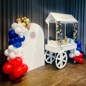 Candy Cart & Balloon Setup