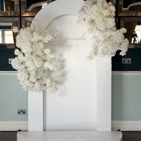 Event decor for 30th birthday at Bromley Court Hotel.