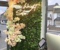 Permanent Floral Install and Neon Sign