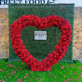 Red Floral Heart For Greenwich Market