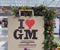Permanent floral installation at Greenwich Market