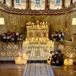 Wedding flowers - Fitzrovia Chapel, London